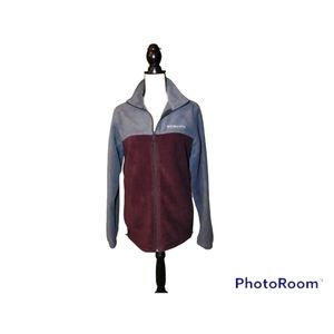 Columbia Jacket Mens Medium Full Zip Long Sleeve Outdoor Lightweight Fleece